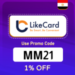 Likecard Egypt Promo Code (MM21) Enjoy Up To 60% OFF