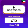 Apotheca Beauty Kuwait Coupon Code (Z15) Enjoy Up To 60% OFF