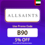 Allsaints UAE Coupon Code (B90) Enjoy Up To 50% OFF