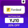 Fordeal KSA Coupon Code (YJ10) Enjoy Up To 60% OFF