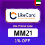 Likecard UAE Coupon Code (MM21) Enjoy Up To 70% OFF