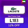 Lacoste UAE Promo Code (L183) Enjoy Up To 50% OFF