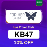 For Her KSA Coupon Code (KB47) Enjoy Up To 70% OFF