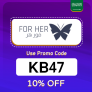 For Her KSA Coupon Code (KB47) Enjoy Up To 70% OFF